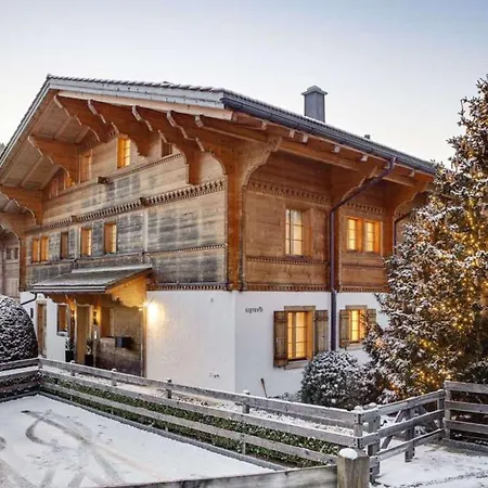 Saanen Serenity Spacious 4 Bed, 5 Bath Chalet Гштад
