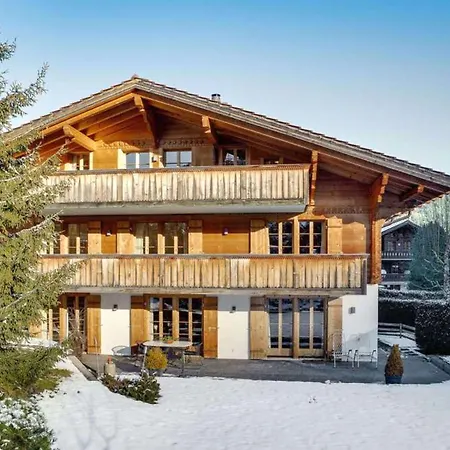 Saanen Serenity Spacious 4 Bed, 5 Bath Chalet Гштад